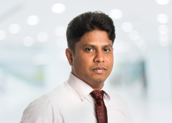 Close up image of Janaka Wijesinghe